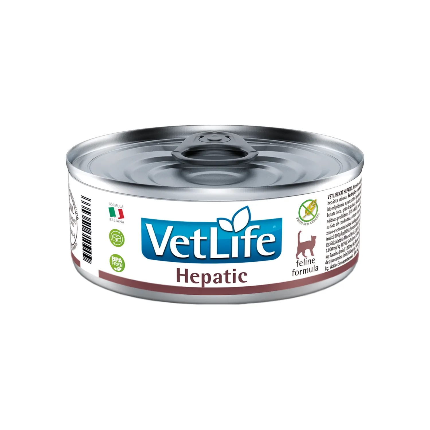Ração Úmida Vet Life Hepatic para Gatos Adultos